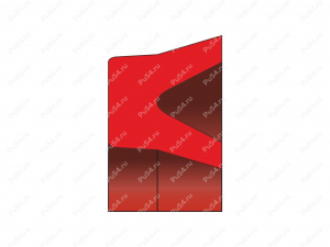 Манжета 152.4x136.53x7.95/L=8.74 аналог 4180851005375 PARKER 8500, Product Code 70-08-961301, Polyurethane, PU54/M87/синий, Image №1